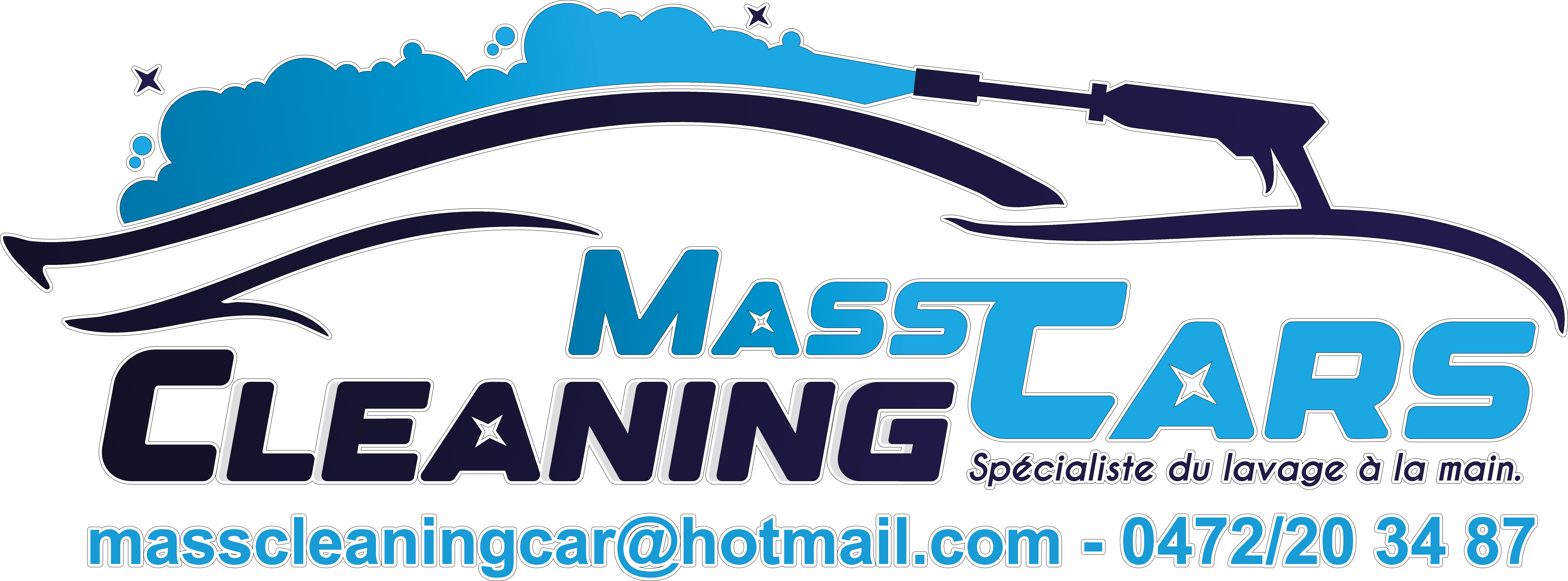 Logo mass cleaning cars