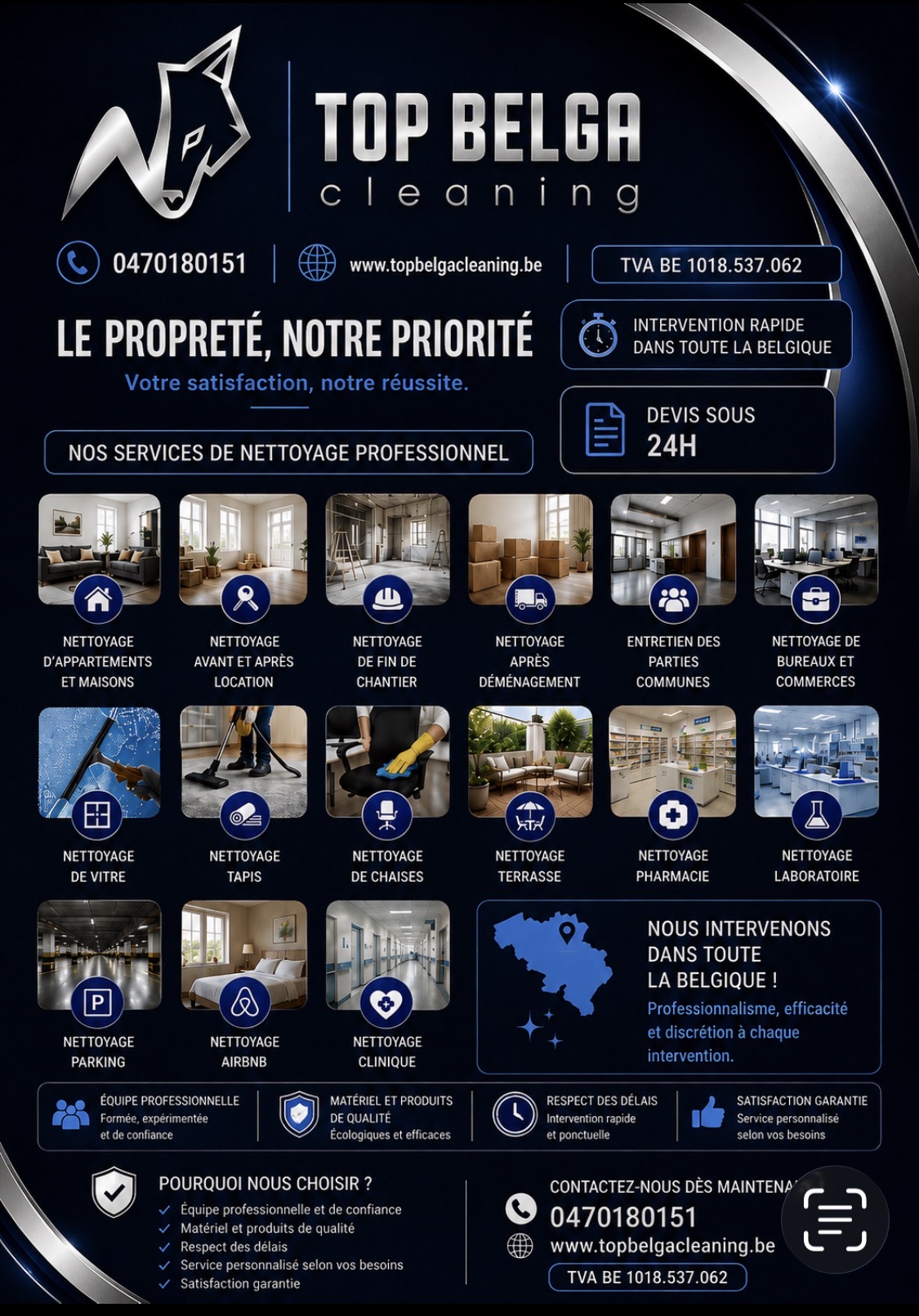 Top Belga cleaning — réalisation 1